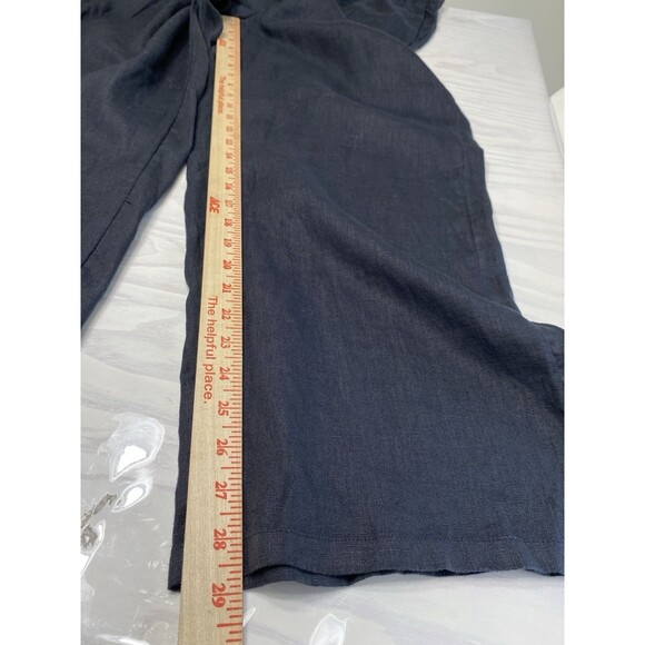 J.Crew Womens Soleil Black pant in linen NWT Size M Medium - Picture 14 of 15